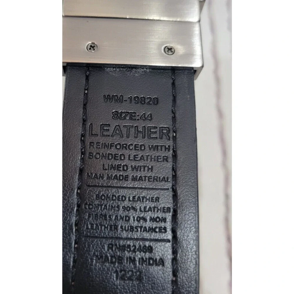 Bonded Leather‎ Belt Brown Western Work or Casual Dress Men's Size 44